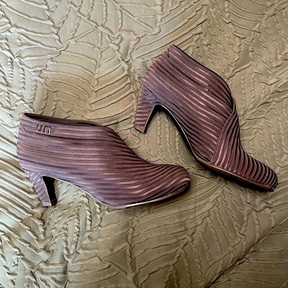 United Nude Mid Fold Bootie, Black striped, Size EU 39 / US 8